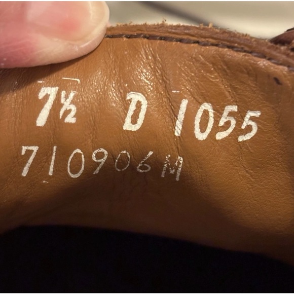 Allen Edmonds 7D Cornwallis Chestnut Brown Oxford Derby Leather Shoes - Picture 2 of 16